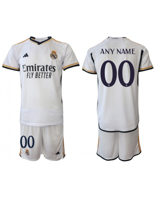 Custom FC Soccer Jersey For Boys/Kids/Youths/Mens Real Madrid